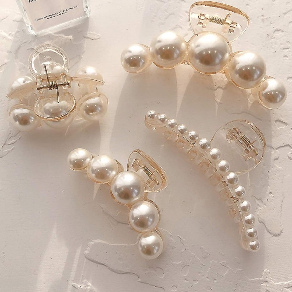 Zara 4 Pearl Hair Clips